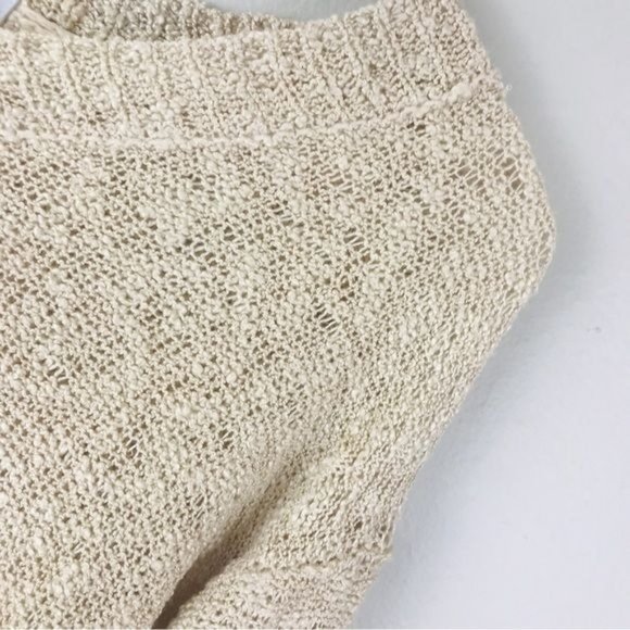 FATE Boho Distressed Knit Tiered Fringe Sweater Size Small - Picture 8 of 12